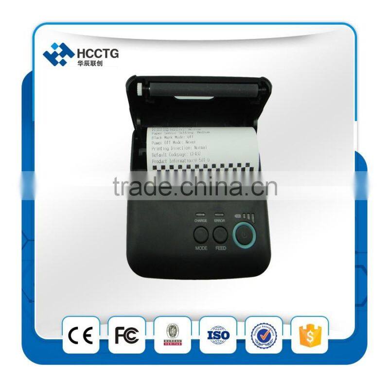 80mm 3'' Bluetooth Portable thermal receipt Printer--HCC T9, work with android/iOS mobile, for tickets printing, in smart size