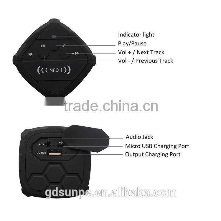 Unique Gift Ideas Rechargeable Battery NFC Waterproof Power Bank Bluetooth Speaker For Cell Phones Smartphones