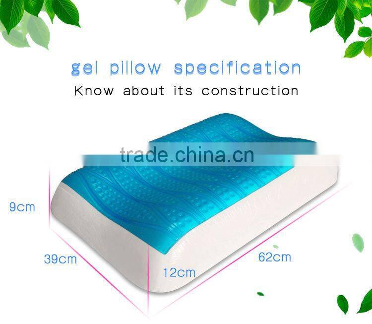 Memory Foam Pillow with Cooling Gel - #1 Most Comfortable Pillow on Alibaba With a Washable Pillow Case Firm Pillow