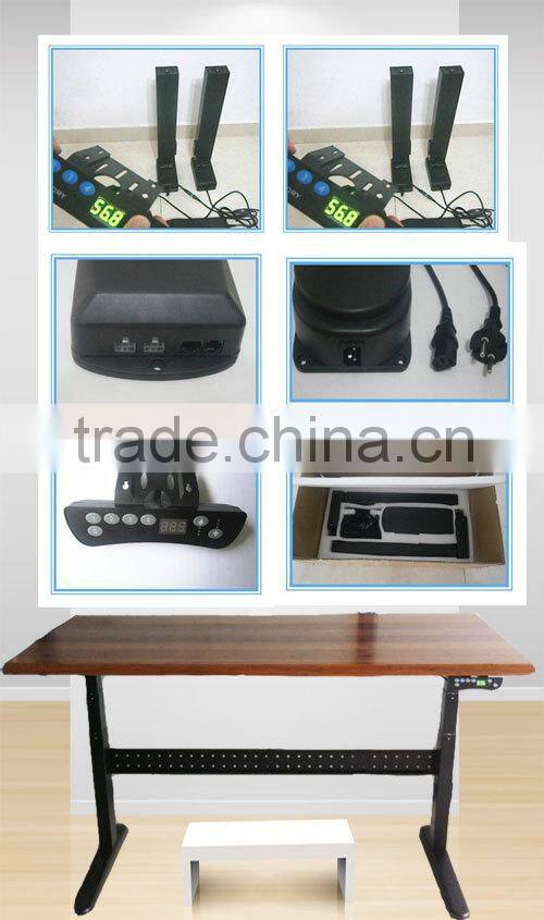 Metal Ergonomic height adjustable PC desk, electric standing desk,