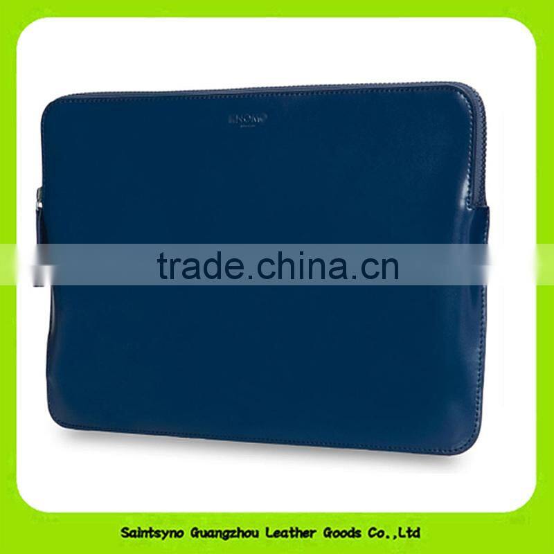 15055 Factory wholesale leather cover case tablet holder with zipper