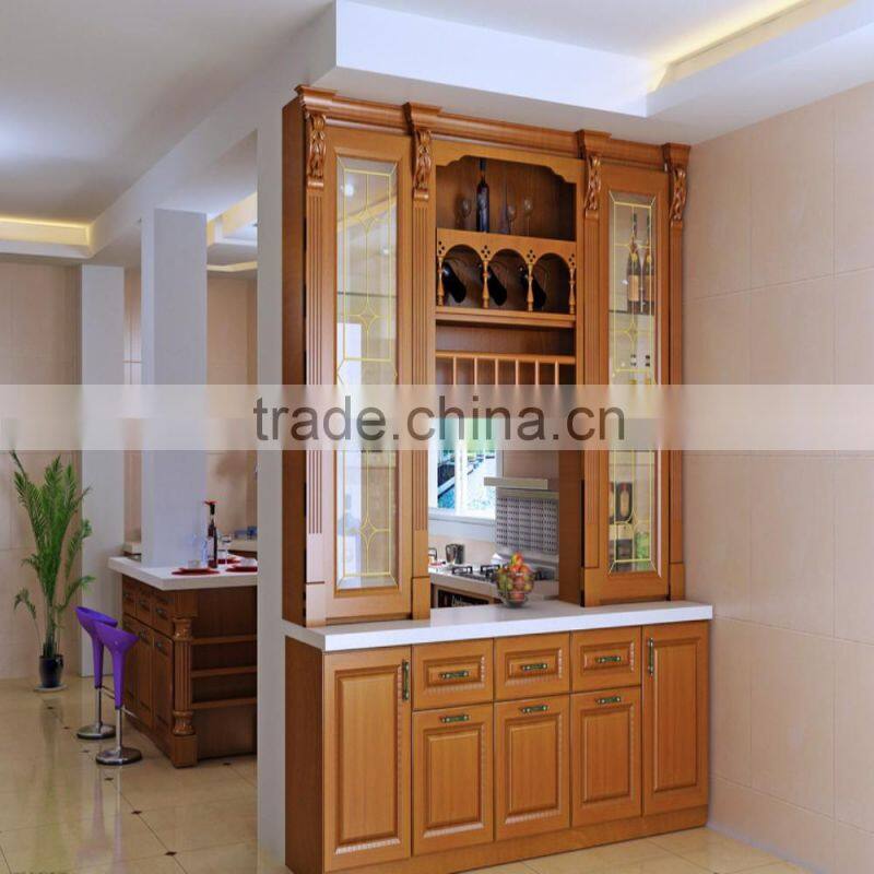 Home Furniture Solid Wood Wine Cabinet