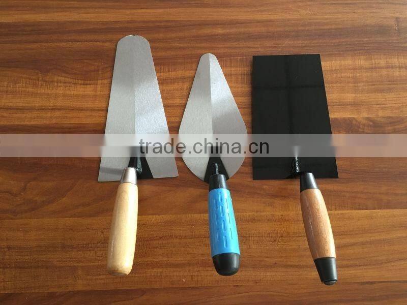 good quality of bricklayer trowel with wooden handle 10" -301