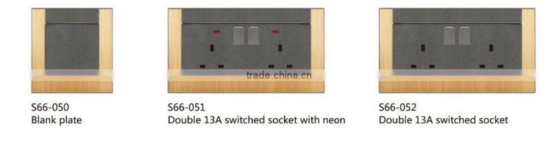 1 socket types of electrical switches with neon