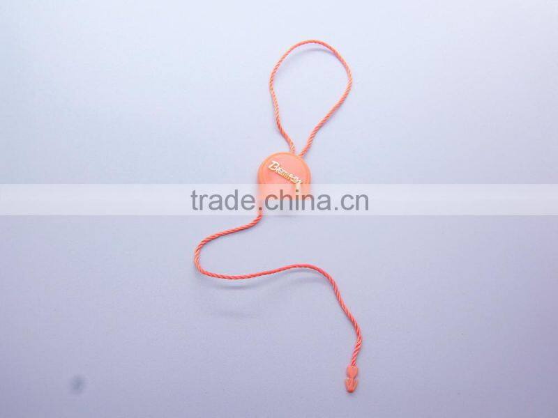 plastic seal string for garment