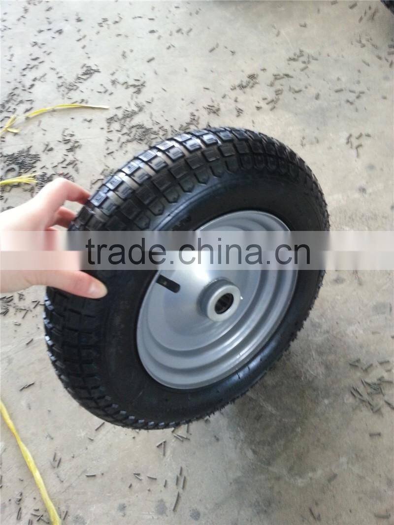 3.50-8 pneumatic wheelbarrow tyre and wheel --Lowest price