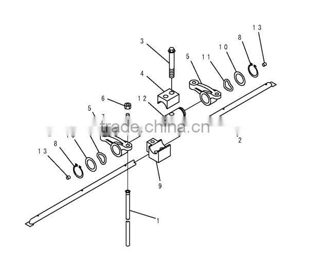PC300-7 engine parts ROCKER ARM ASS'Y 6741-41-5100 ROCKER ARM