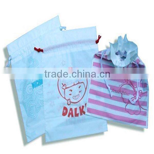 Reusable cheap pp non woven drawstring bag China wholesale