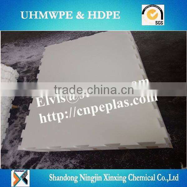 High density plastic boards for synthetic ice skating rink system
