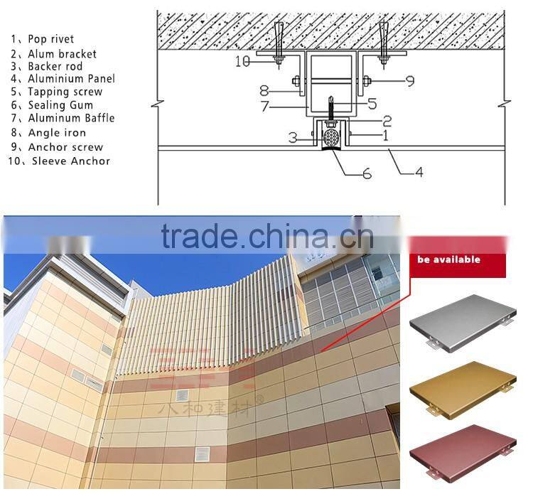 PVDF coating solid aluminum panel for exterior wall