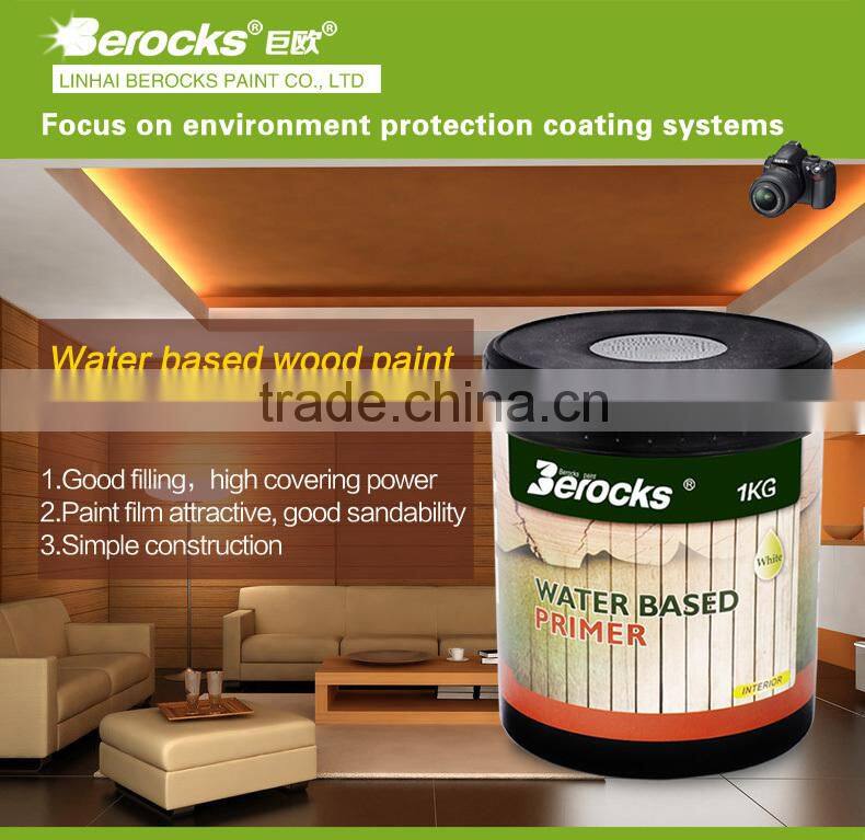 Liquid water based wood primer