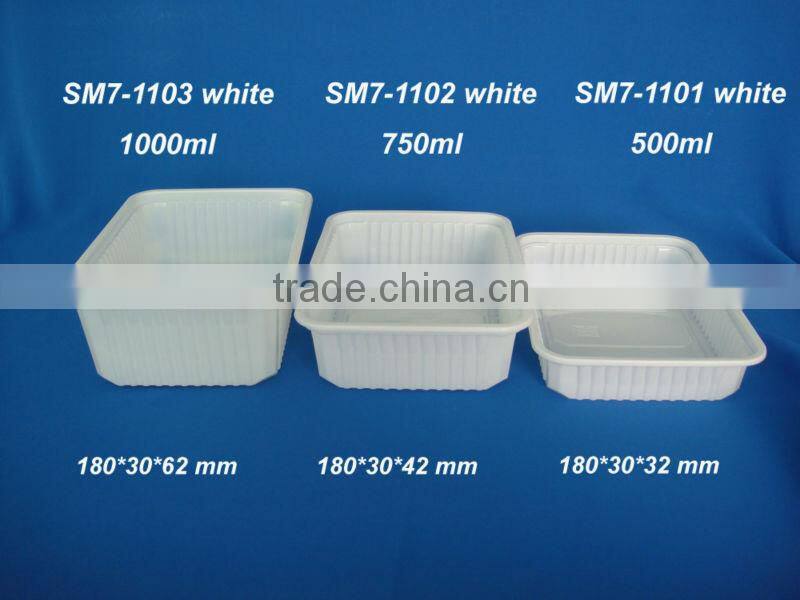 SM7-1102 white Frozen seafood tray aquatic product packaging Plastic tray
