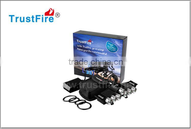 TrustFire 7" led headlight bike lights rechargeable 3200LM bike front light with bicycle bracket