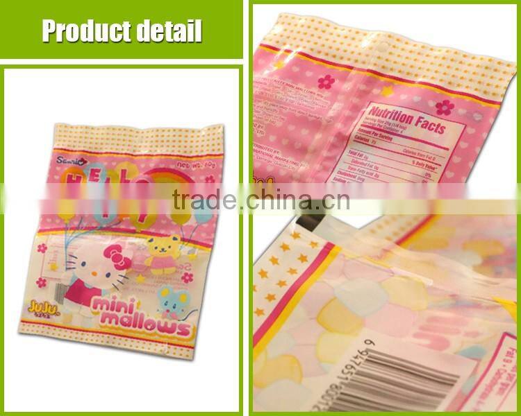 Plastic back seal packaging bag for potato chips/snacks