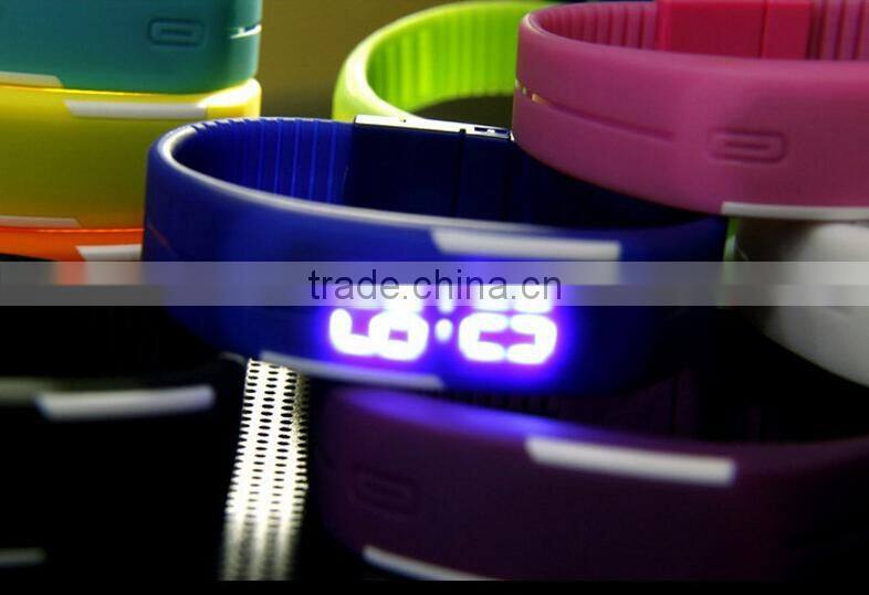 New Style Touch Mini Waterproof Silicon LED Electronic Wristwatches