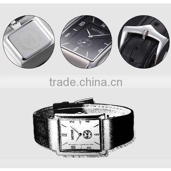 Casual fashion square antique quartz ceramic ceramic watch