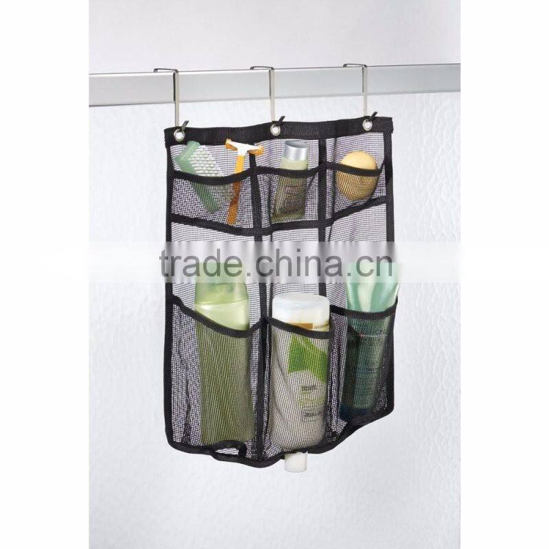 InterDesign Una Bathroom Over Door Mesh Shower Caddy for Shampoo Conditioner Soap Mesh Hanging