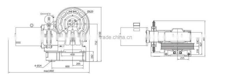DC Geared Door Motor 220v 20w High Speed Eectric Motor for Elevators