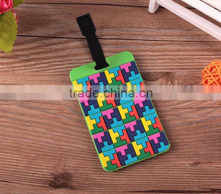 Custom Rubber Soft PVC Luggage Tag, Bag Tag, Leather Luggage Tag