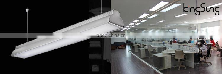 Led Suspended Ceiling Office Light With Two Tubes Pmma Mask