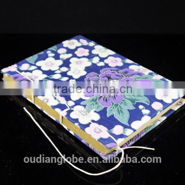 OEM Punching Binding Embroidered Cloth Cover Notebook arts and crafts