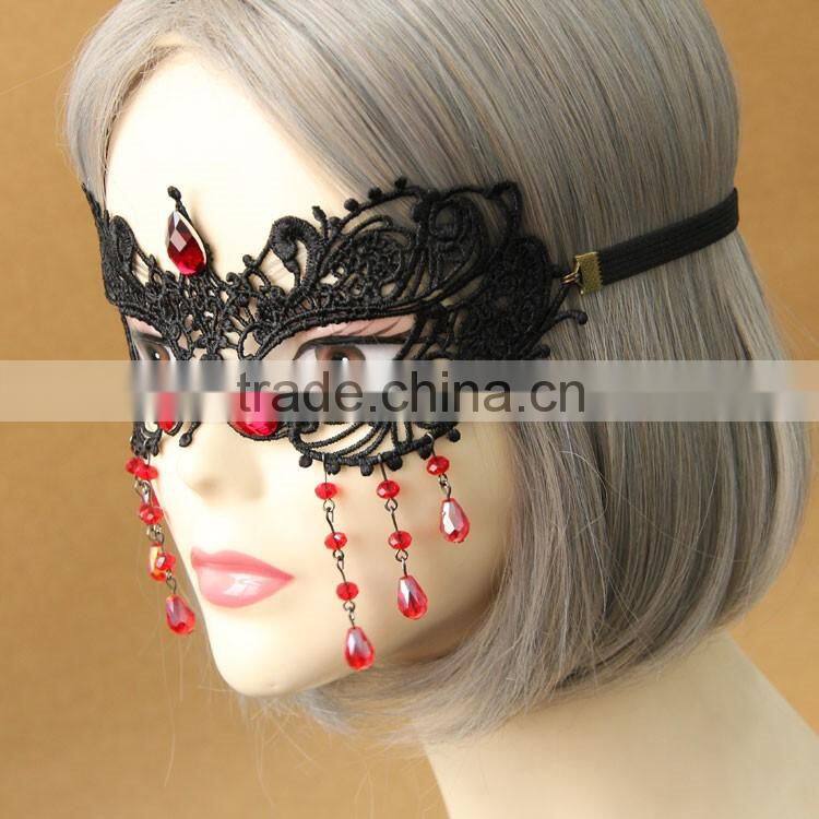 MYLOVE sexy lace masquerade mask with crystal women high quality accessory MLMJ29