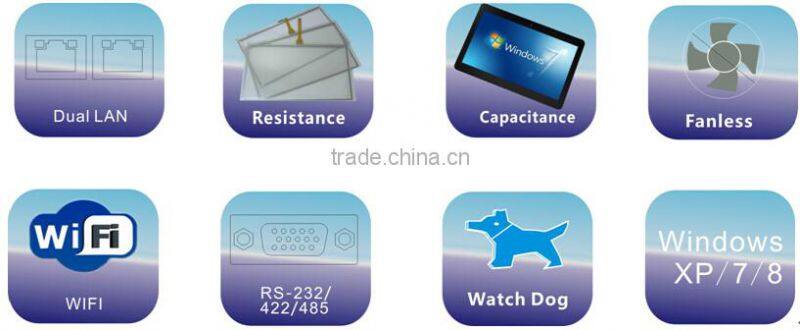 19'' Fanless 5*USB , 4*COM , 1*LAN Resistive Touch Industrial Panel PC Price