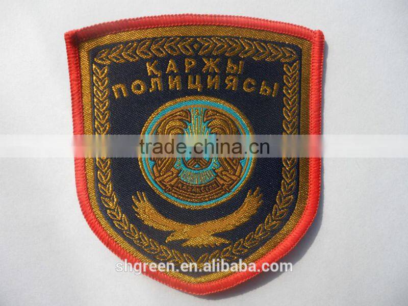 high definition soft damask woven labels,weaving letters design tags