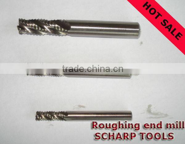 Roughing end mill / rougher ANSI long length HSS