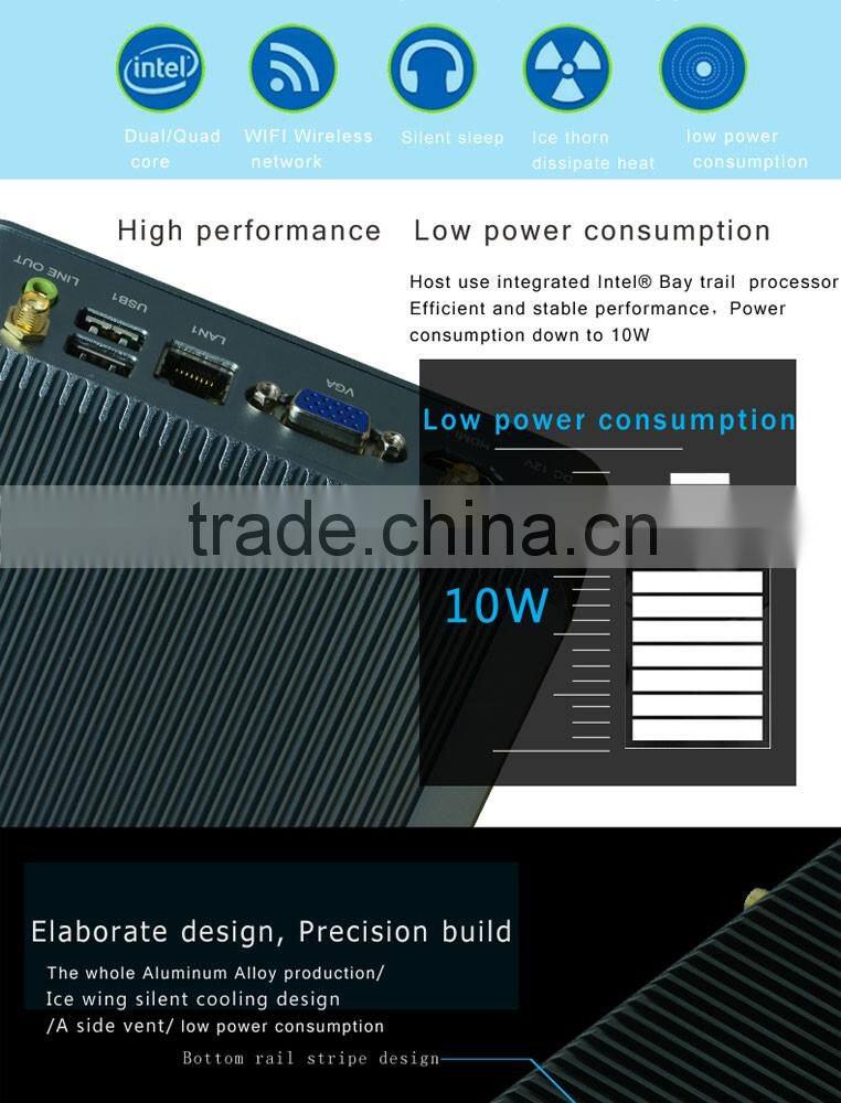 2*Lan Intel J1900/J1800 NANO Quad Core computuer USB 3.0 MiNi Home computer