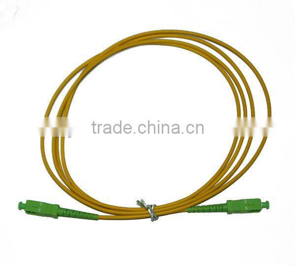 SC/FC/LC/ST APC/UPC 2.0/3.0mm PVC/LZSH single mode doublex fiber optic patch cord for network solution and project