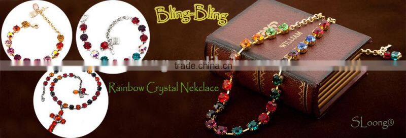 Fashion Valentine's Day Gift Crystal Necklace Designs