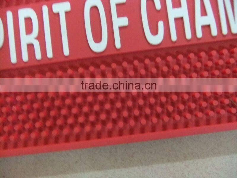 Soft Pvc Rubber Custom Logo Bar Mat