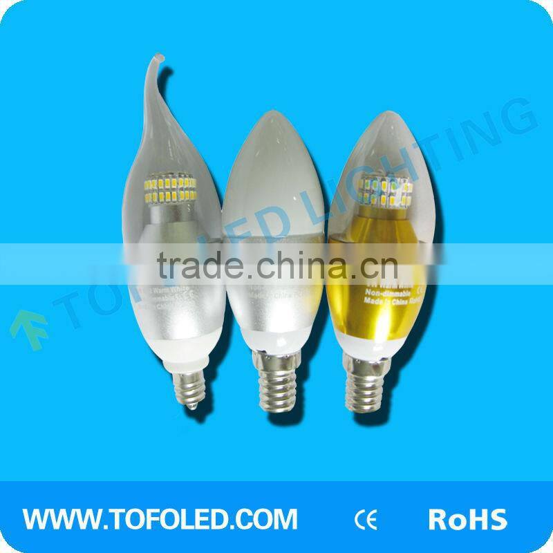 4w/5w/6w e14 led candle bulb