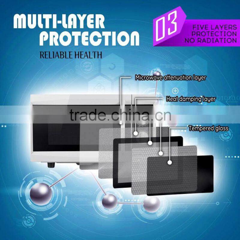 2016hot selling 23L/25L 800w stainless steel pizza microwave oven