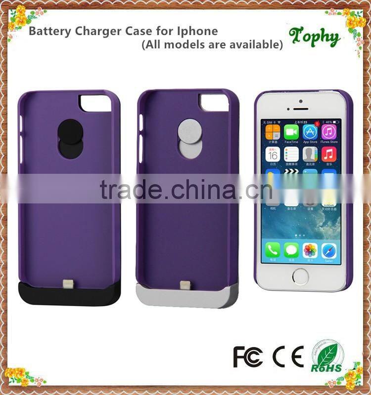 Li-Polymer battery Power Case External Battery Backup Power Case Charger Cover Pack Power Bank for iPhone 5/5s/5C