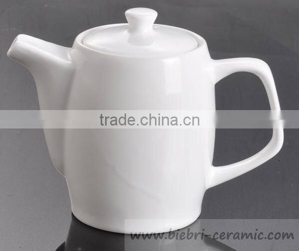600ml Plain White Nice Elegant Graceful Design Bone China Coffee Pots For Hotel And Restaurant