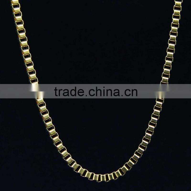 stainless steel box chains necklace for man
