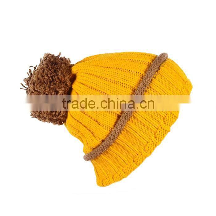 Professional hip hop beanie pom pom baby hats