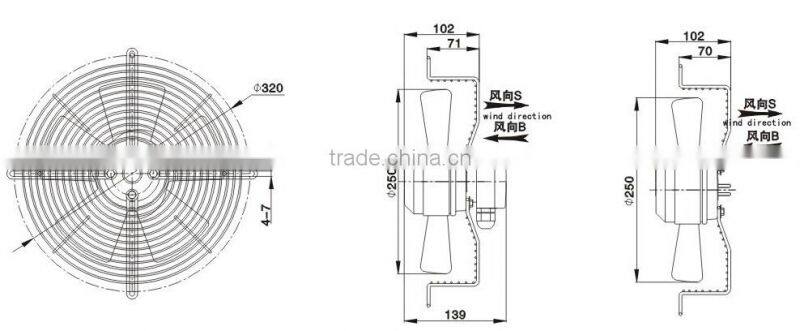 alibaba website machinery ac mini fan 220v