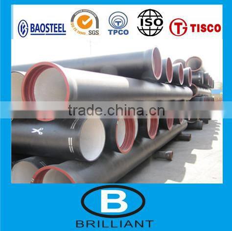 water project!!! ISO2531 ductile iron pipe K8/K9 manufacture