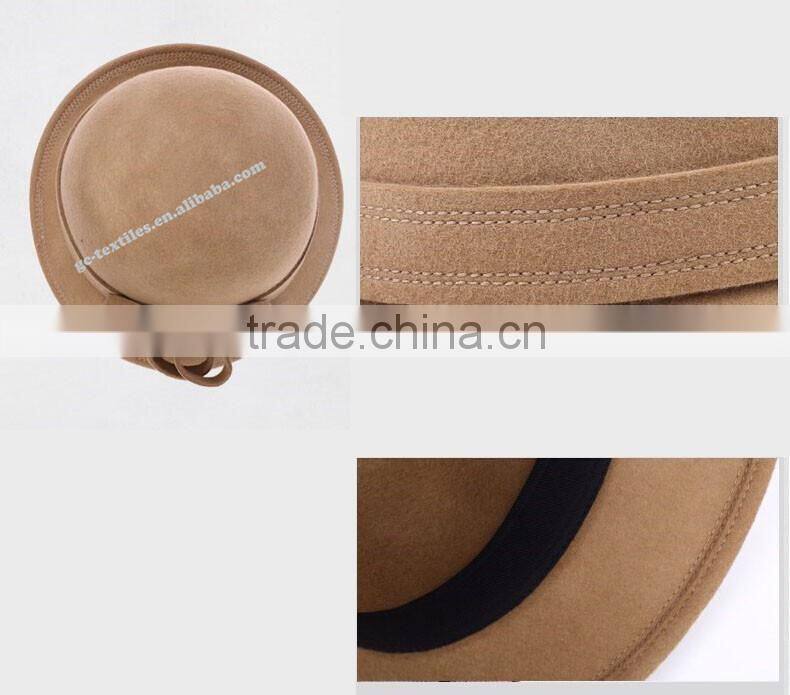 new hot product for 2014 fashion women promotional party felt hat wide brim bowknot