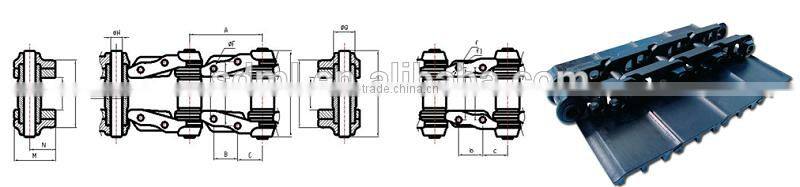 Undercarriage Parts Excavator Track Chain Assembly