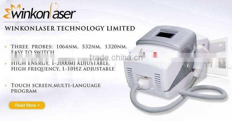 China supplier OEM ODM approved 2 years warranty laser rejuvi tattoo removal machine