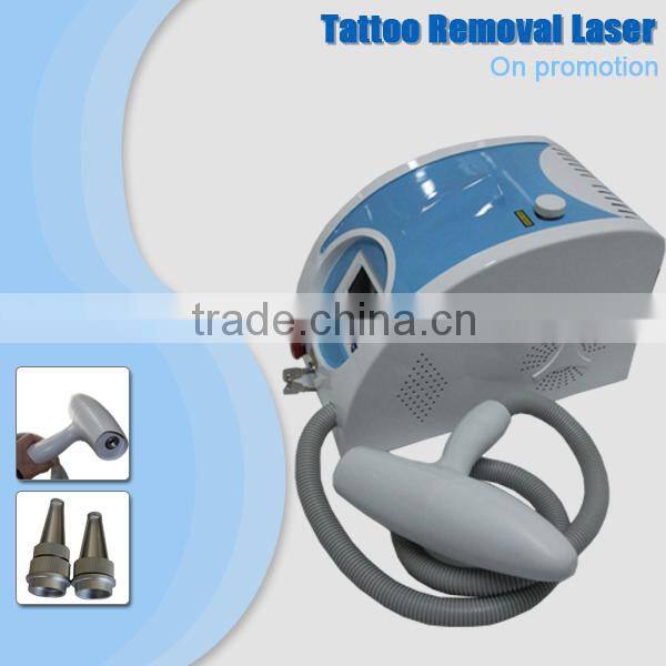 Portable 532nm/1064nm Nd yag q switched laser tattoo removal machine with beautiful package -D006