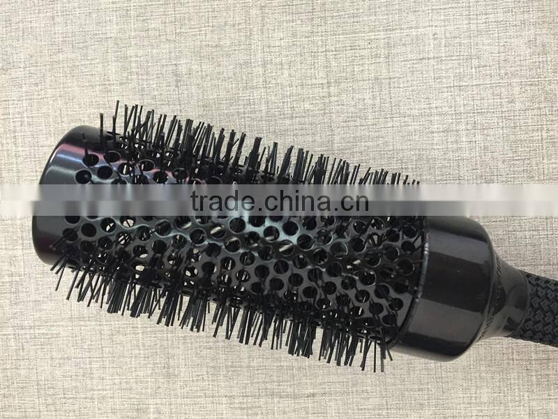 Top quality plastic hair straightener brush hair comb