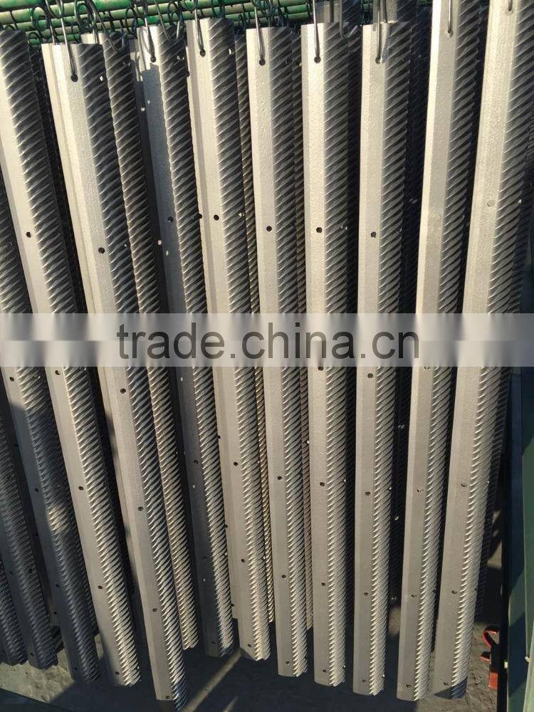 COMBINE HARVESTER RASP BAR WITH DOUBLE HOLES