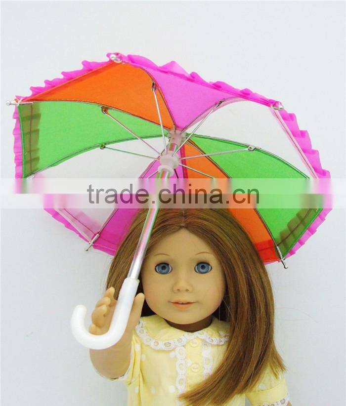 high quality doll umbrella accessories for 18inch dolls