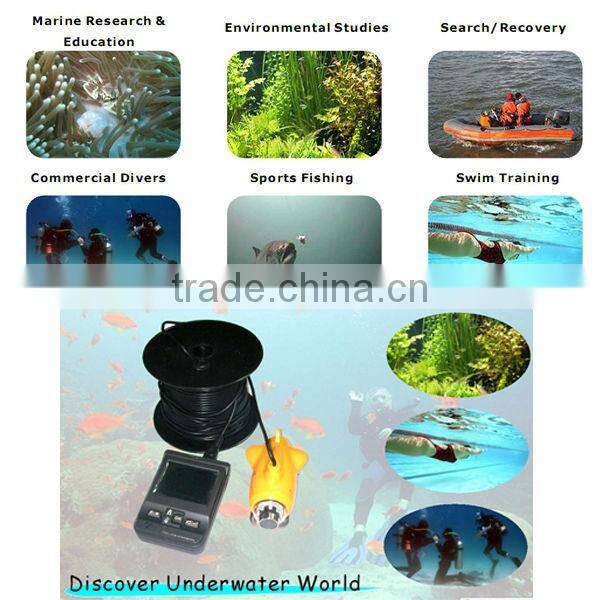 540TVL SONY CCD Color Underwater Camera for Fishing 50m Cable