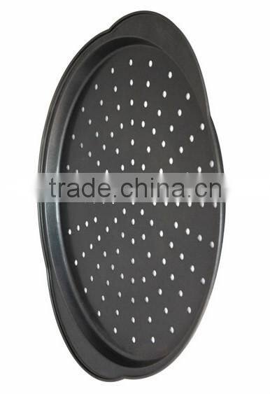 Carbon steel perforated pizza pan & Non-toxic pan